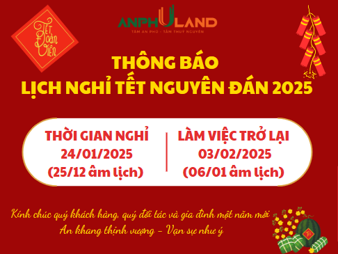 Thông báo lịch nghỉ tết Âm lịch và khai xuân năm 2025